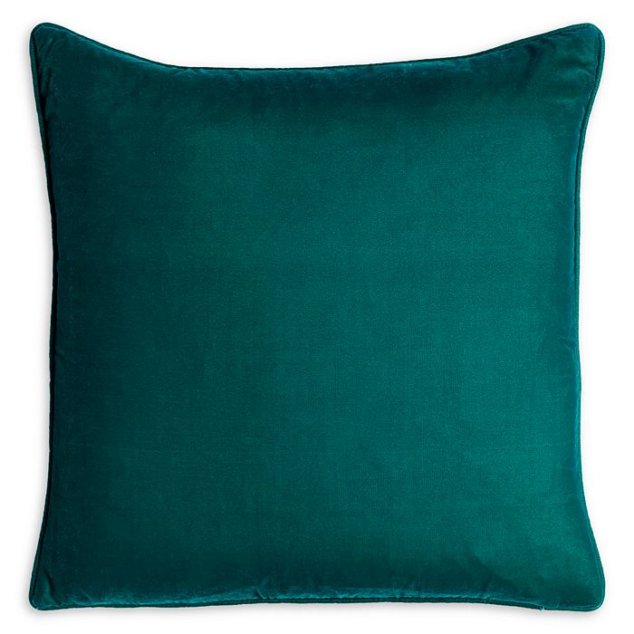 Shop Surya Velvet Glam Decorative Pillow, 18 X 18 In Teal