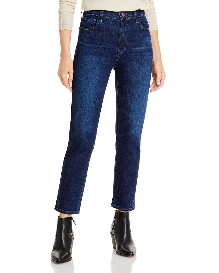 J Brand Alma High Rise Straight Jeans in Impulse | Bloomingdale's