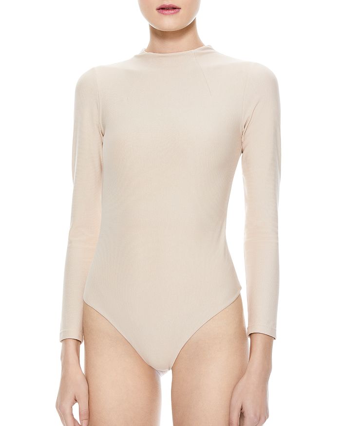 Alice and Olivia Becker Mock Neck Bodysuit | Bloomingdale's