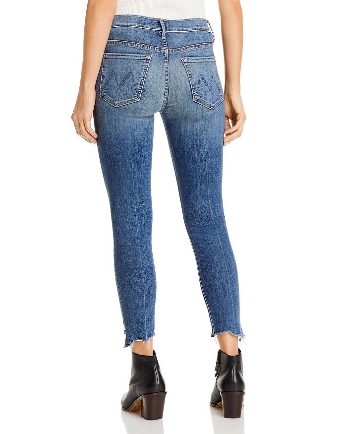 Shop Mother Stunner Side High Rise Cropped Skinny Jeans In Walking On Coals