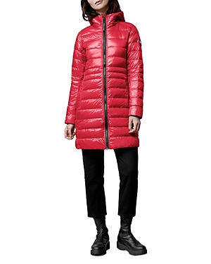 Canada Goose Cypress Packable Hooded 750-fill-power Down Puffer Coat In Red