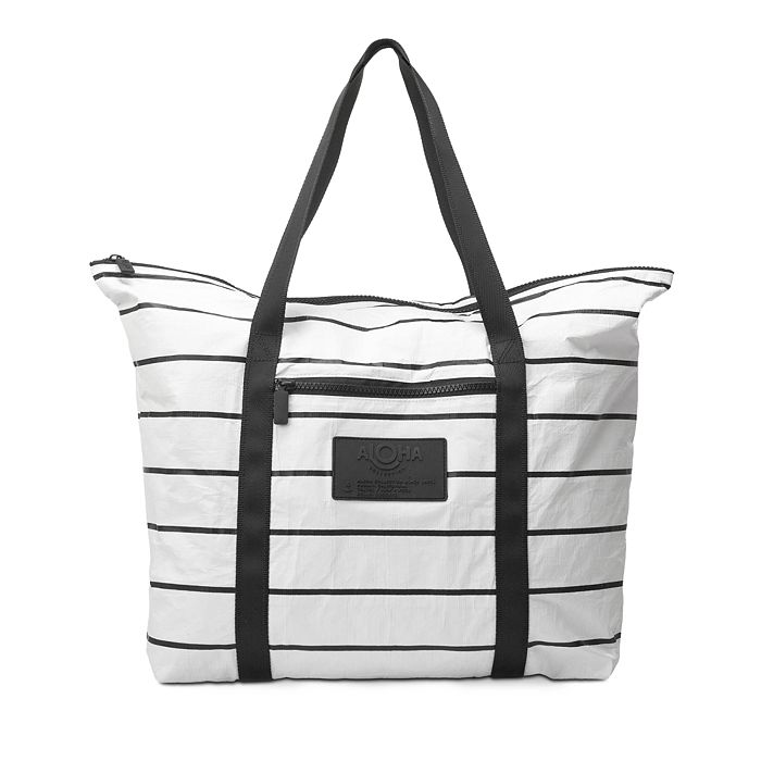 ALOHA COLLECTION PINSTRIPE DAY TRIPPER TOTE BAG,DAY13302