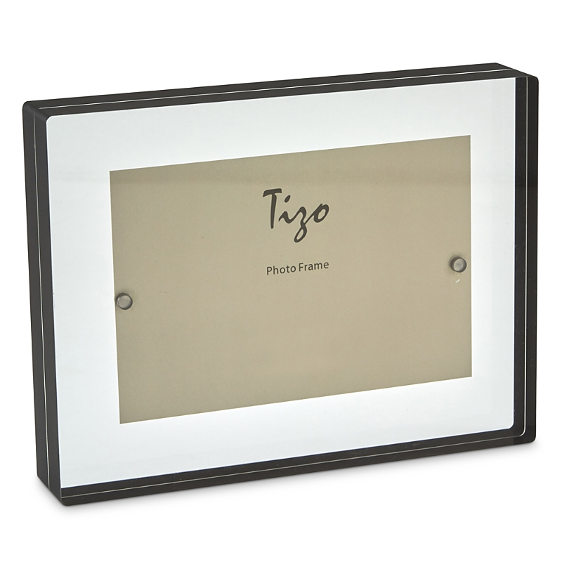 Tizo Lucite Bordered 5 X 7 Picture Frame In Black