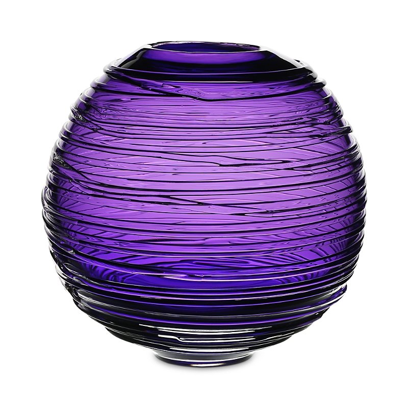 William Yeoward Crystal Miranda Globe Vase 9 In Amethyst
