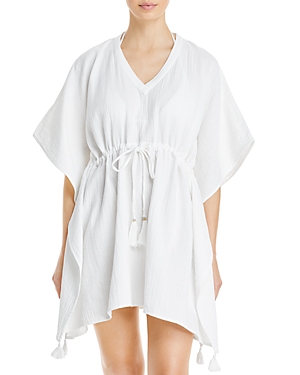 Echo Butterfly Caftan Swim Cover-up In Cream