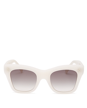 Celine 50mm Gradient Cat Eye Sunglasses In Milky White/brown