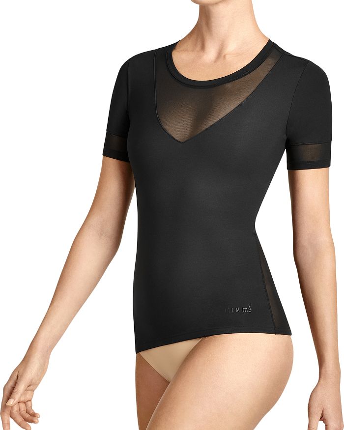 Buy ITEM M6 All Mesh Brief Shape Bodysuit - Black At 25% Off