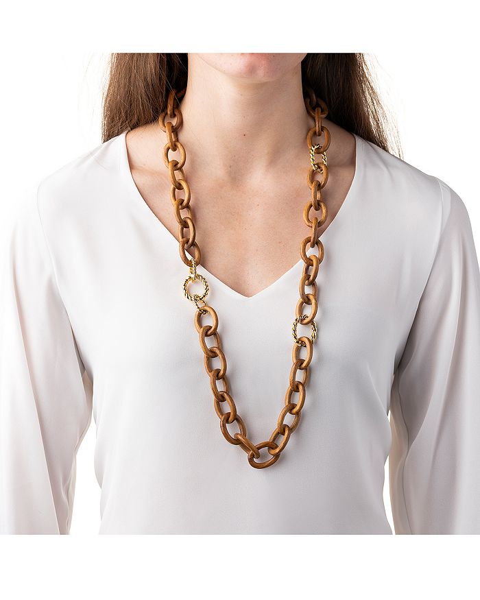 Shop Capucine De Wulf Earth Goddess Chain Necklace, 34 In Natural