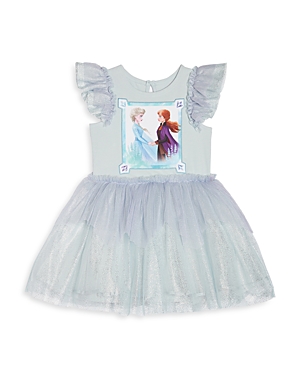 Pippa & Julie Dresses GIRLS' ANNA & ELSA SPARKLE DRESS - LITTLE KID, BIG KID