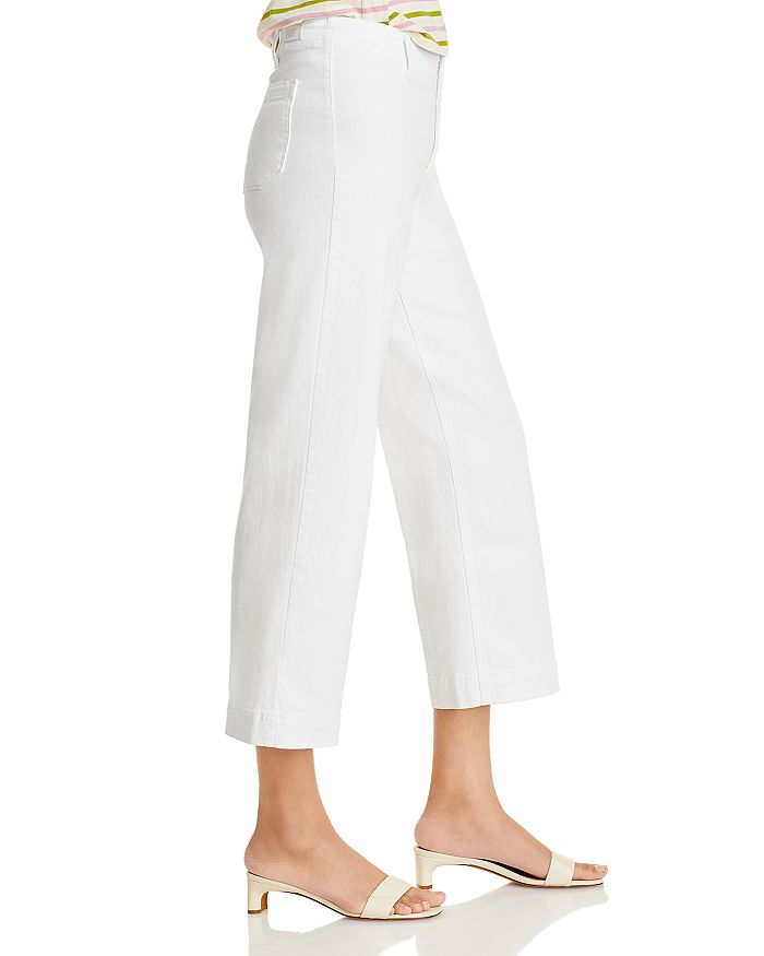 Shop Paige Nellie Cropped Jeans In Crisp White