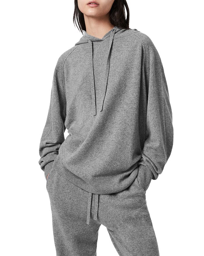 ALLSAINTS OLLY CASHMERE BLEND HOODIE,WK189T