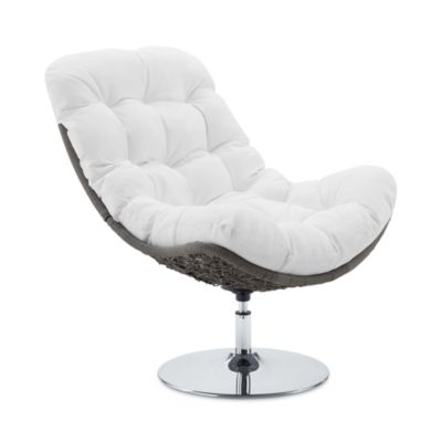 Brighton Wicker Rattan Outdoor Patio Swivel Lounge Chair