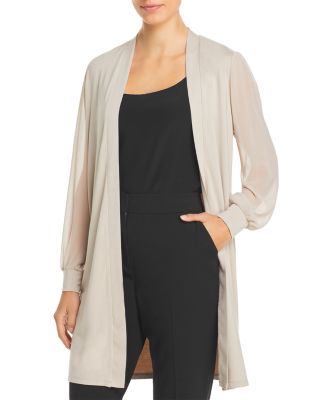 t tahari long duster cardigan