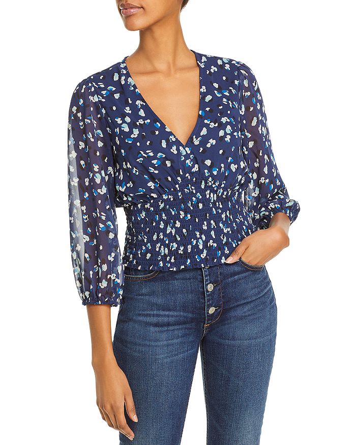 v neck smock