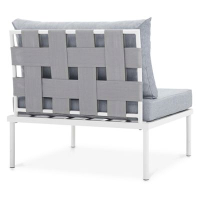 Harmony Armless Outdoor Patio Aluminum Chair