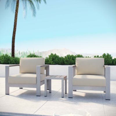 Shore 3 Piece Outdoor Patio Aluminum Set