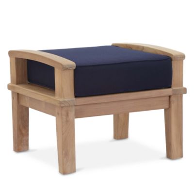 Marina Outdoor Patio Teak Ottoman