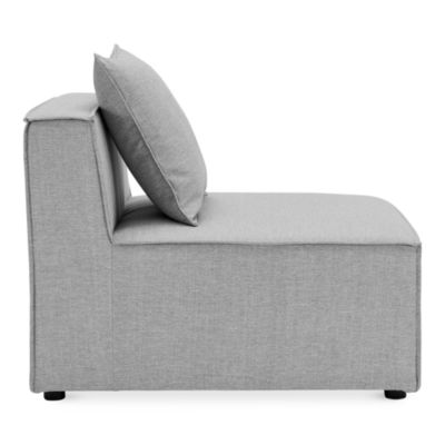 Saybrook Outdoor Patio Upholstered Sectional Sofa Armless Chair