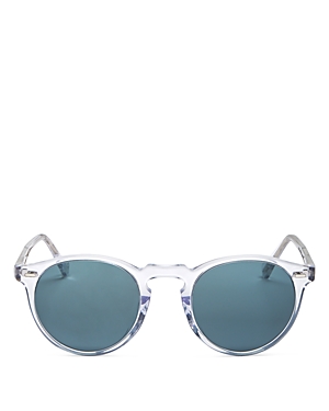 Oliver Peoples Gregory Peck Round Sunglasses, 50mm