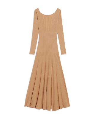 Sandro Imane Knit Midi Dress with Chain Detail | Bloomingdale's Women