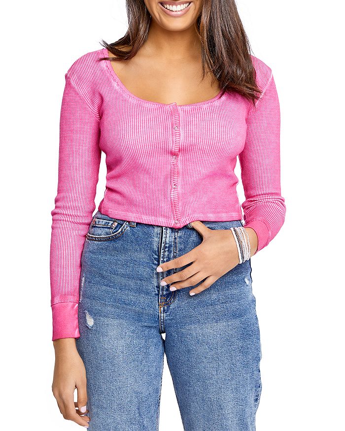 Splendid Solana Thermal Cropped Cardigan Bloomingdale s