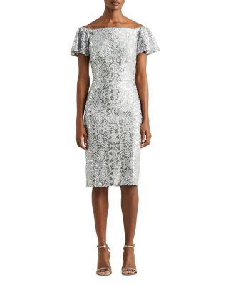 ralph lauren sequin lace dress