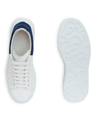 Men's Oversized Leather Heel Detail Sneakers