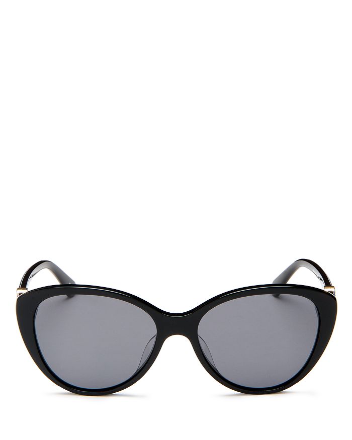 Kate Spade Women's Cat Eye Sunglasses, 55mm In Black