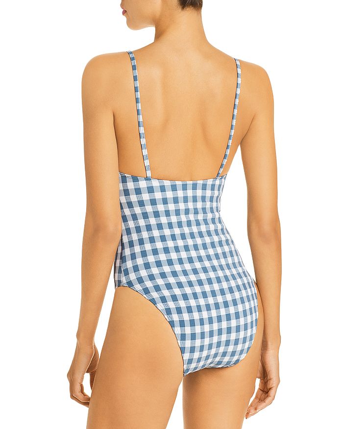 FAITHFULL THE BRAND FAITHFULL THE BRAND MANON GINGHAM ONE PIECE SWIMSUIT