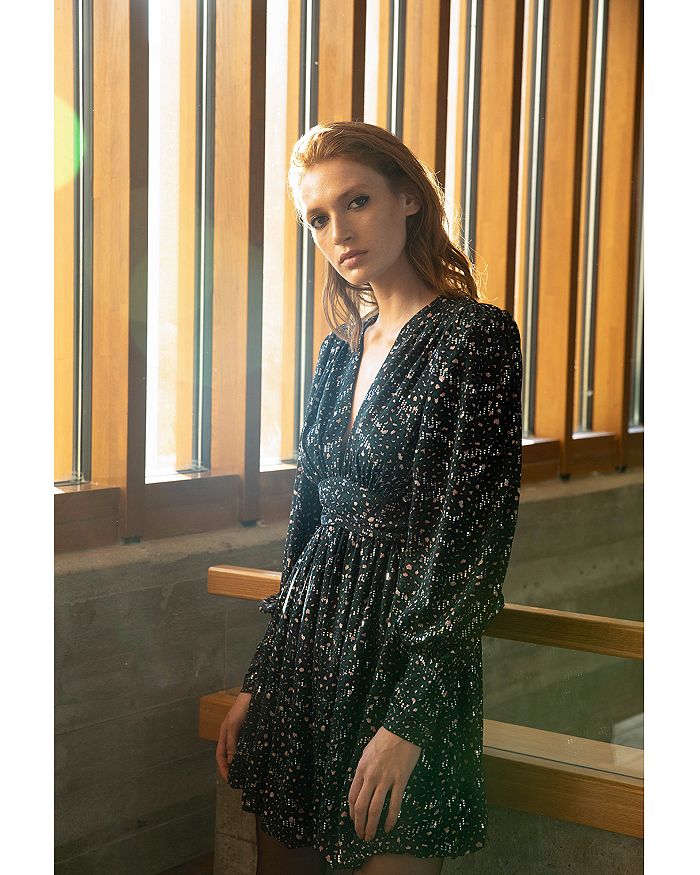 SABINA MUSAYEV SELENA FIT-AND-FLARE MINI DRESS