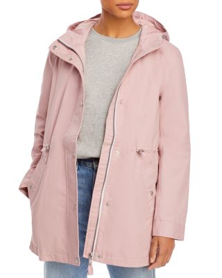 pink trench raincoat