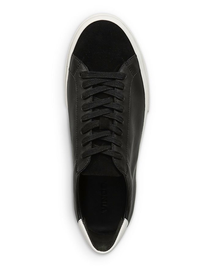 Shop Vince Men's Fulton Low Top Lace Up Sneakers In Black