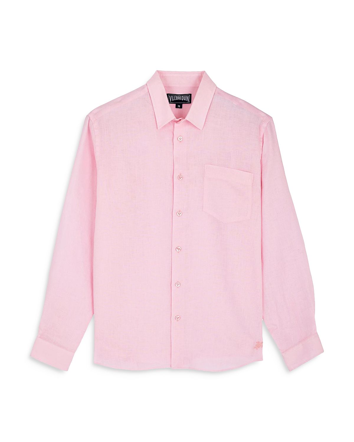 Vilebrequin Linen Solid Classic Fit Shirt