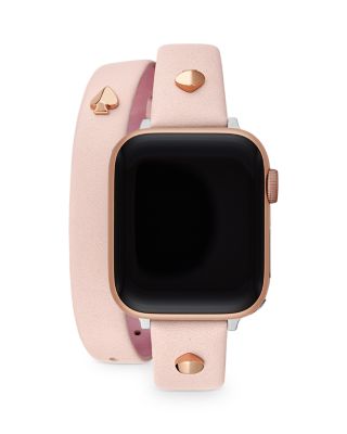 kate spade new york Blush Leather Double Wrap Apple Watch 