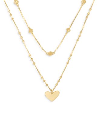 Kendra Scott Ari Heart Layered Pendant Necklace, 14-16