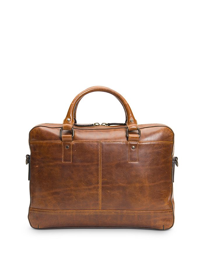 Shop Frye Men's Logan Leather Work Bag In Cognac
