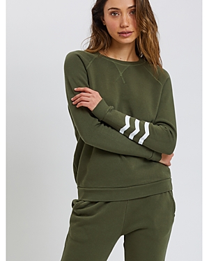 Sol Angeles Waves Sweatshirt In Olive