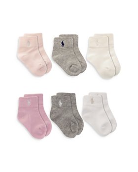 3 Pack Brown and Pink Espirit Infant Socks for Girls Size 12-18 Months