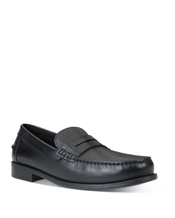 GEOX DAMON LEATHER PENNY LOAFERS,MNEWDAMON1
