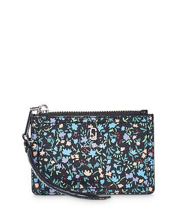 MARC JACOBS - The Softshot Ditsy Floral Top Zip Multi Wallet