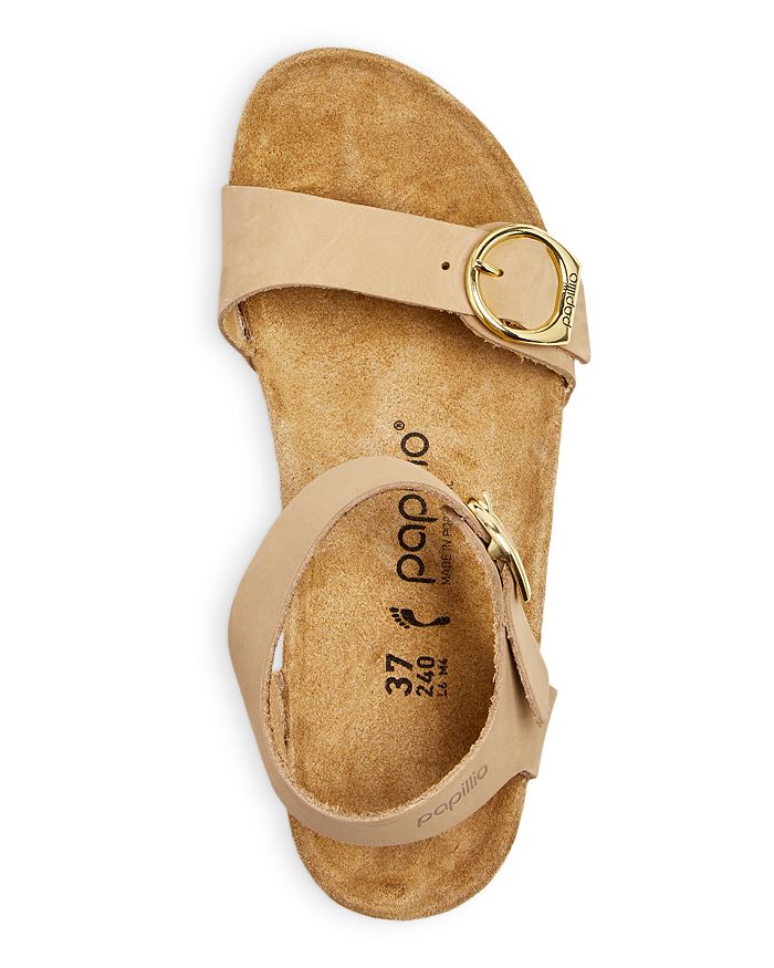 Birkenstock Women's Papillio Soley Buckle Wedge Sandals In Brown