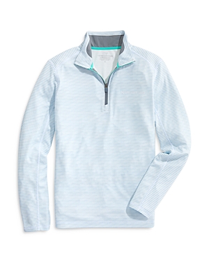 Vineyard Vines Sankaty Half Zip Performance Pullover In Coastline
