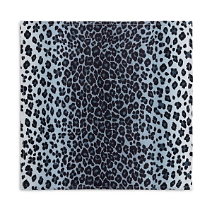 Shop L'objet Leopard Napkins, Set Of 4 In Blue