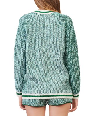 maje カーディガン Cape-effect cardigan Black / Gray For Women | Maje
