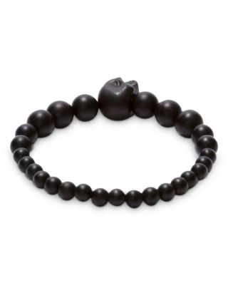 Skull & Bead Stretch Bracelet