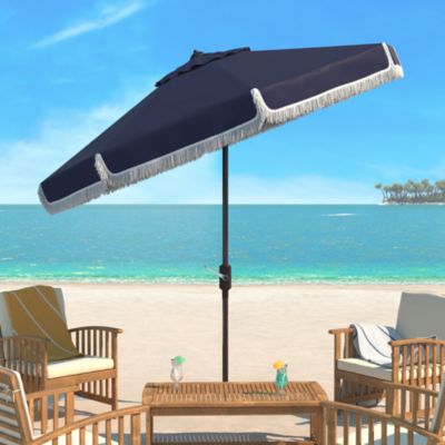 Fabia Fringe 9 Ft Crank Umbrella