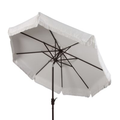 Fabia Fringe 9 Ft Crank Umbrella