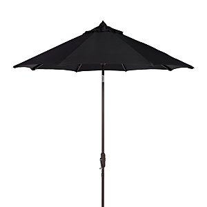 Safavieh Ortega 9 Ft Crank Umbrella In Black