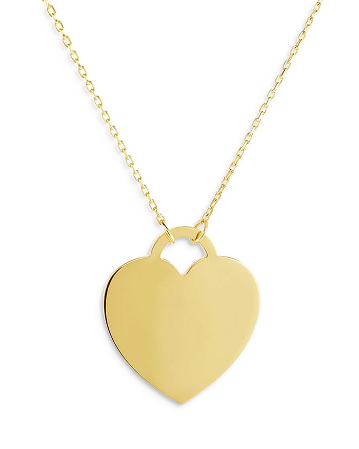 Bloomingdale's - 14K Yellow Gold Polished Heart Pendant Necklace, 18" - 100% Exclusive
