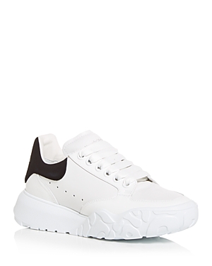 Alexander Mcqueen Women's Court Low Top Sneakers In White/black